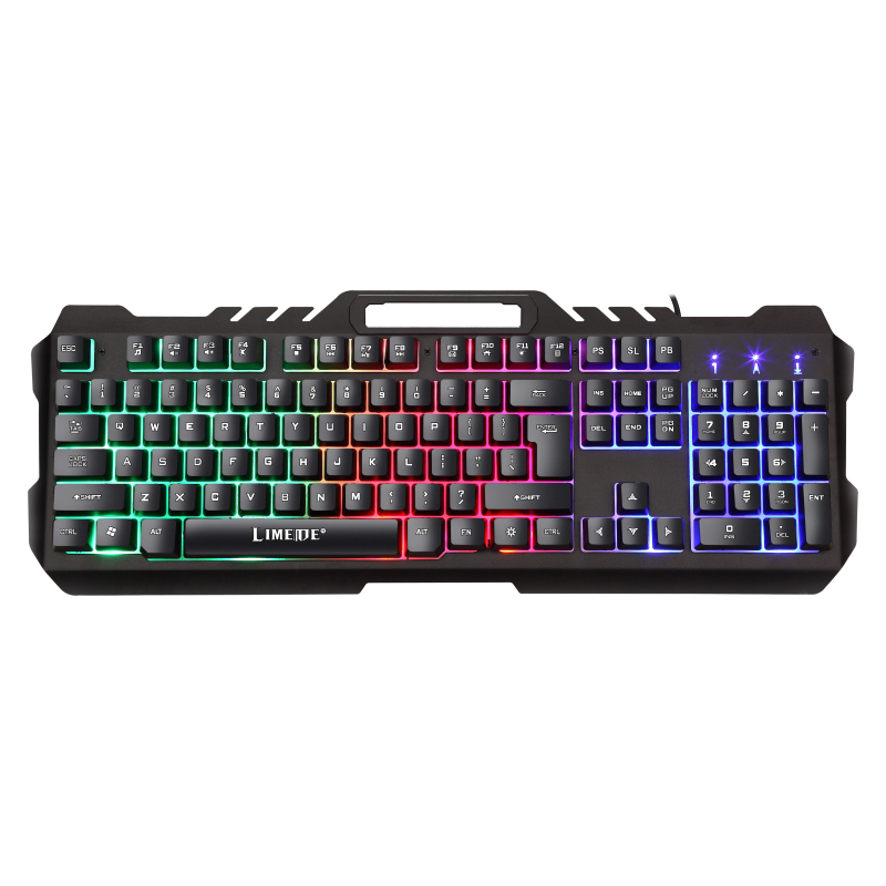 2025 Hot Sale Wired RGB Backlit Gaming Mechanical Keyboard Combo Ergonomic Touch Mouse for Gamers