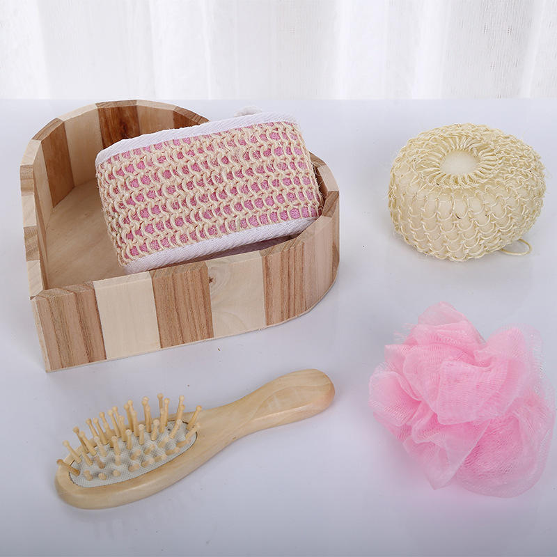 Деревянный набор аксессуаров (Wooden Bath Set)