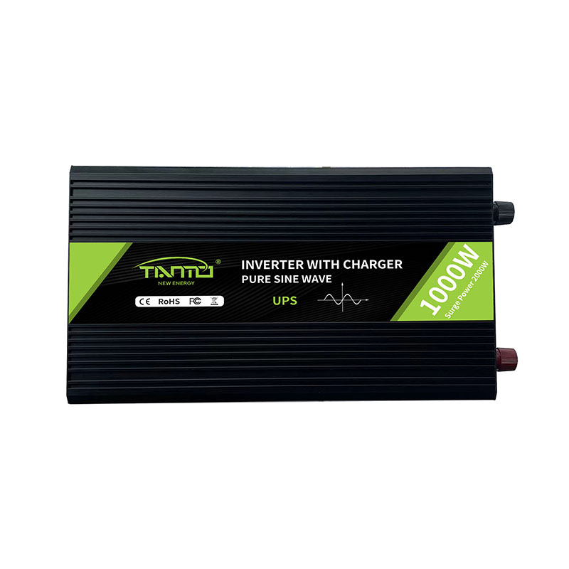 Tianmo DC12V 24V AC220V 120V 1000W Pure Sine Wave UPS Inverter with Built-in Battery Charger