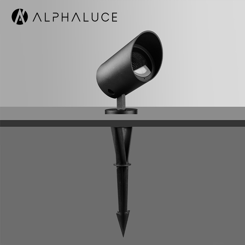 13W Ground Lighting Black Square Adjustable Angle up Down Light Spot Garden Led Spike Light