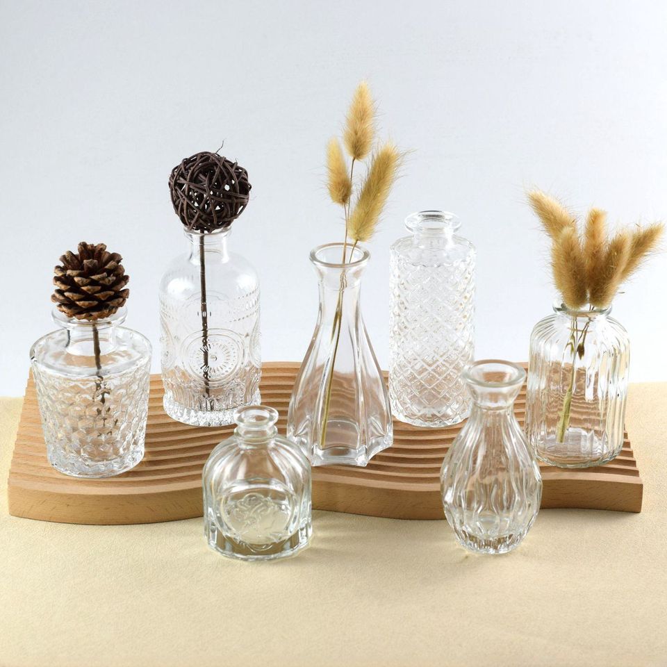 Прозрачные стеклянные вазы для бутонов (Bud Vases)