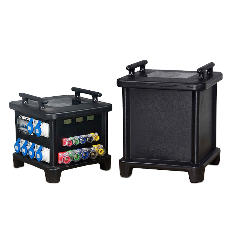 JH JH01 Portable 24-Way 3-Phase Plastic Temporary Power Distribution Box with Customizable Voltage and Current