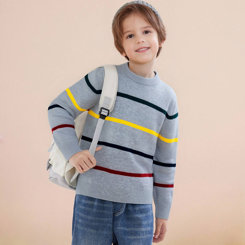 Свитер Light Gray Striped (Breathable Boys)