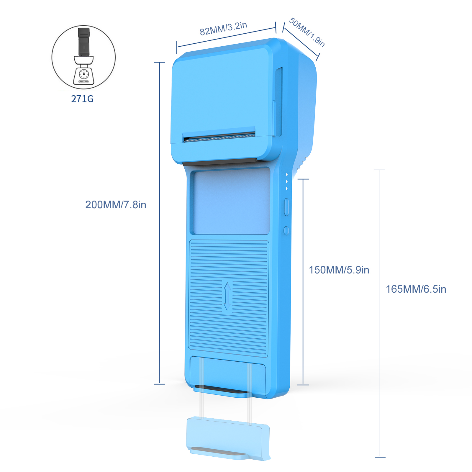 Symcode MJ-Q20 Wireless BT Barcode Scanner Back Clip Attachable to Phone with NFC USB Interface CMOS Light Source in Stock