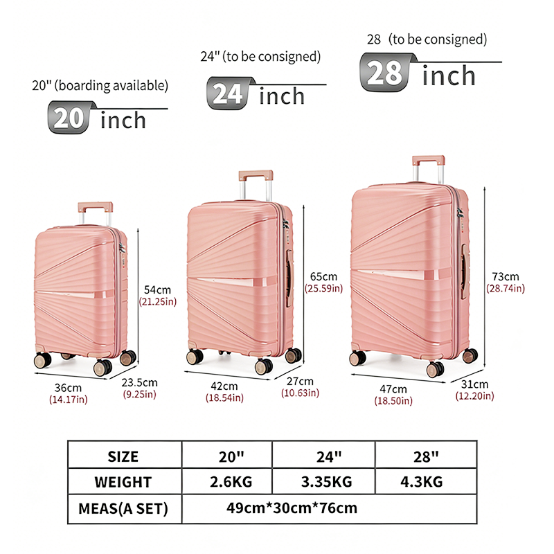 Модный дорожный чемодан из PP (Factory Wholesale)