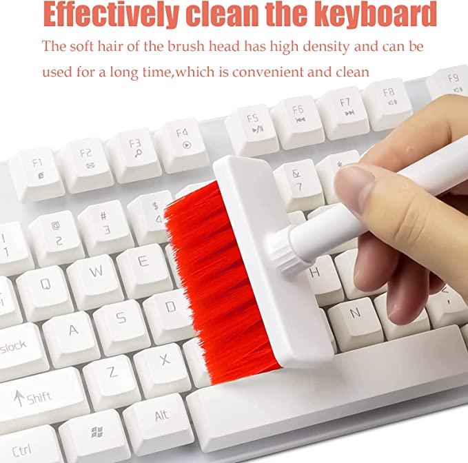 DS1507 Computer Cleaning Tool Kit Earbuds Earphone Cleaner Corner Gap Duster Keycap Pull Keyboard Brush 5 in 1 Keyboard Cleaner