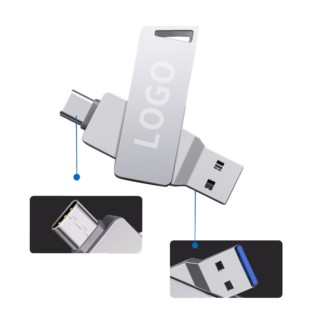 Type C Otg Flash Drive 32 Gb 64gb Pendrive Wholesale 3 in 1 Type-C Otg Usb Flash Drive