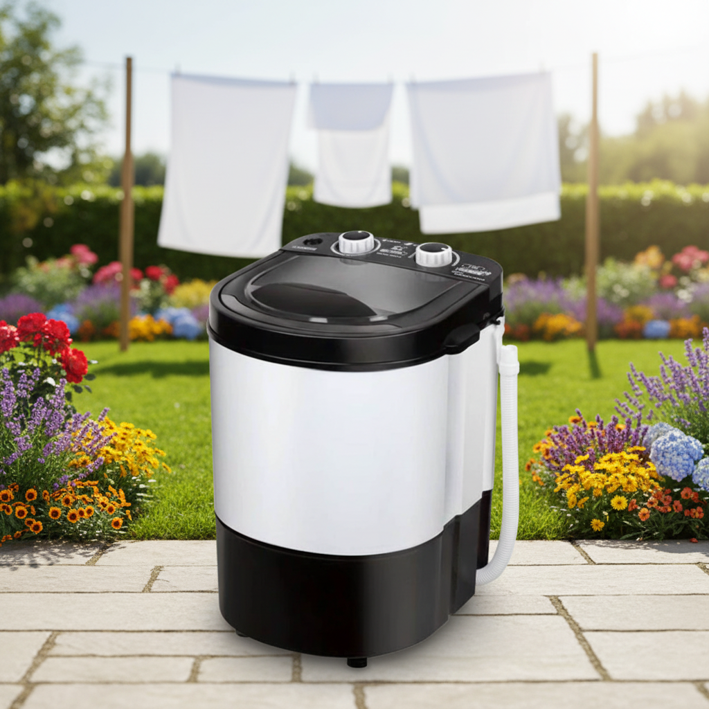 Household Electric Mini Portable Washing Machine 4.5kg Semi-automatic for Washing Underwear and Socks Hotel Use