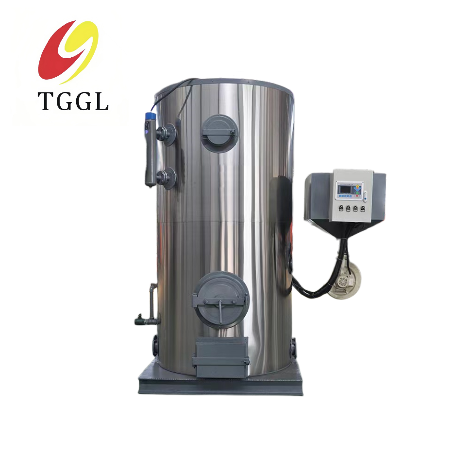 Automatic High Efficiency 500kg Wood Pellets Biomass Steam Boiler Industrial Vertical Fire Tube with Low Pressure Energy Saving
