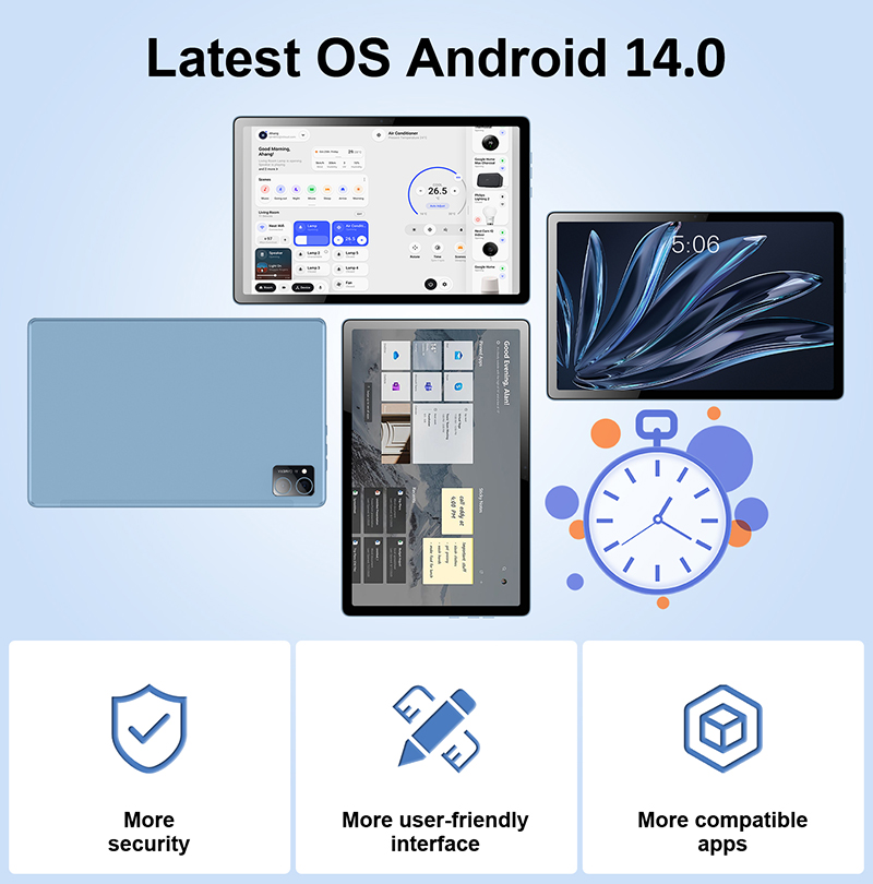 Hot Selling Android 14 OS A523 Octa Core 10.1 Inch HD IPS Touch Screen Real 64GB ROM Business PC Tablet for Adult