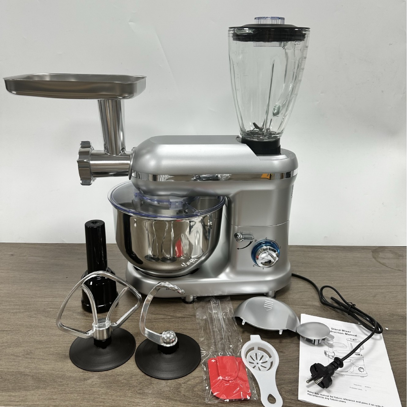 Multifunctional 5.5-Liter 8-in-1 Food Processor SM-1519BM Cross-Border Ready Electric Popular Export Item for Russia Household