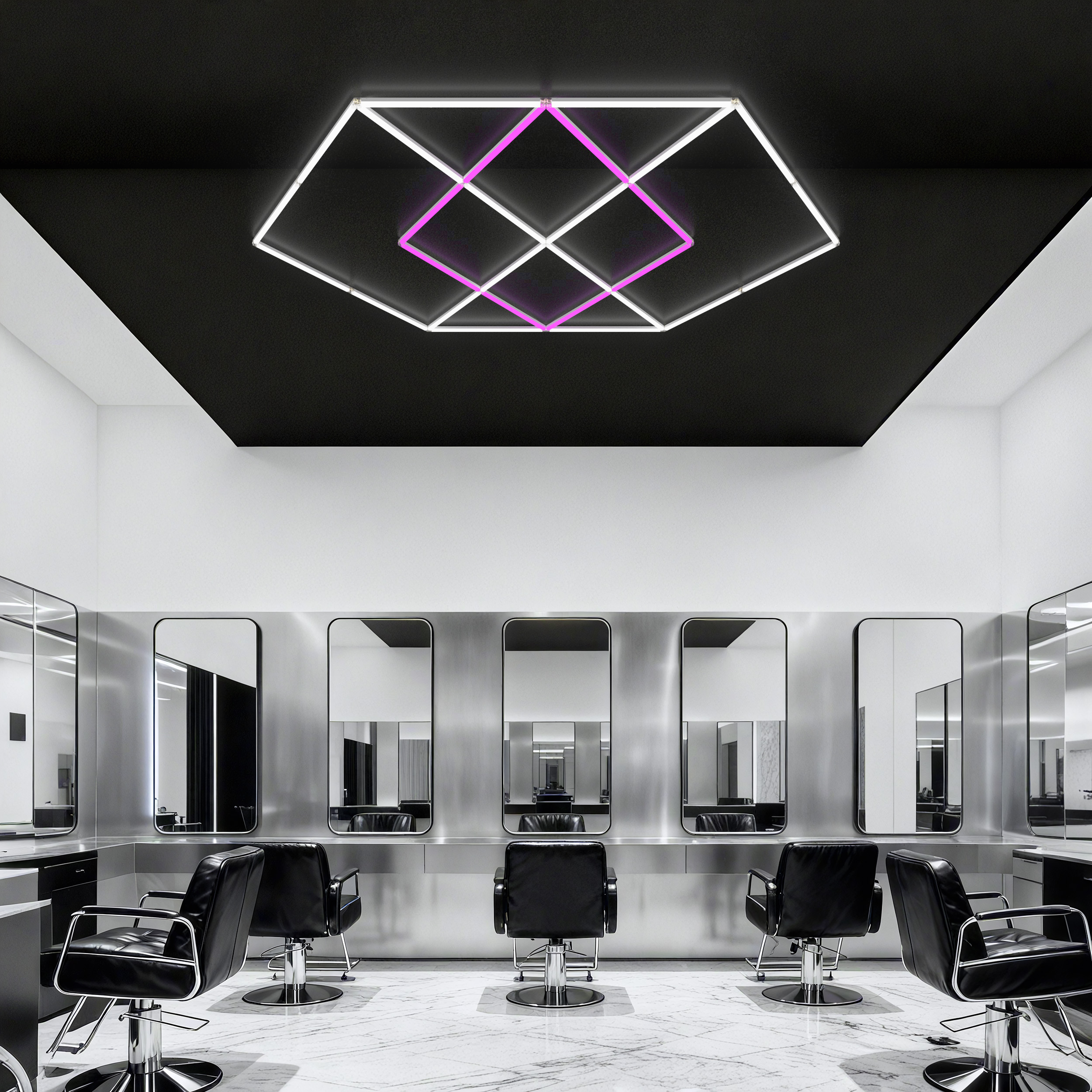 Energy Conservation Non-Glare Uniquely Shaped Workspace Diamond Interior Led Lighting for Home
