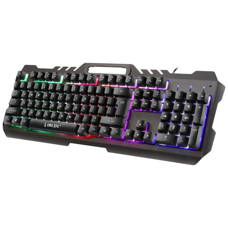 2025 Hot Sale Wired RGB Backlit Gaming Mechanical Keyboard Combo Ergonomic Touch Mouse for Gamers