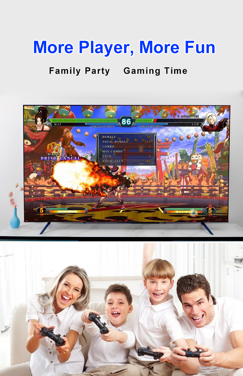 SEM FIO 4K 12000+ Games Wireless USB Joystick Controller 2.4G Support 9 Simulators Output Video Gamepad Inbuilt 4K Games