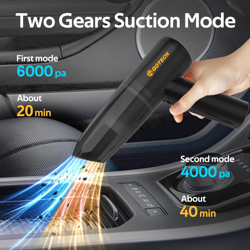 Hand Cleaning Car Vacuum Cleaner Smart Vacuum Cleaner 6000Pa Strong Suction Blowing Wireless Wet Dry Portable Vacuum Cleaner