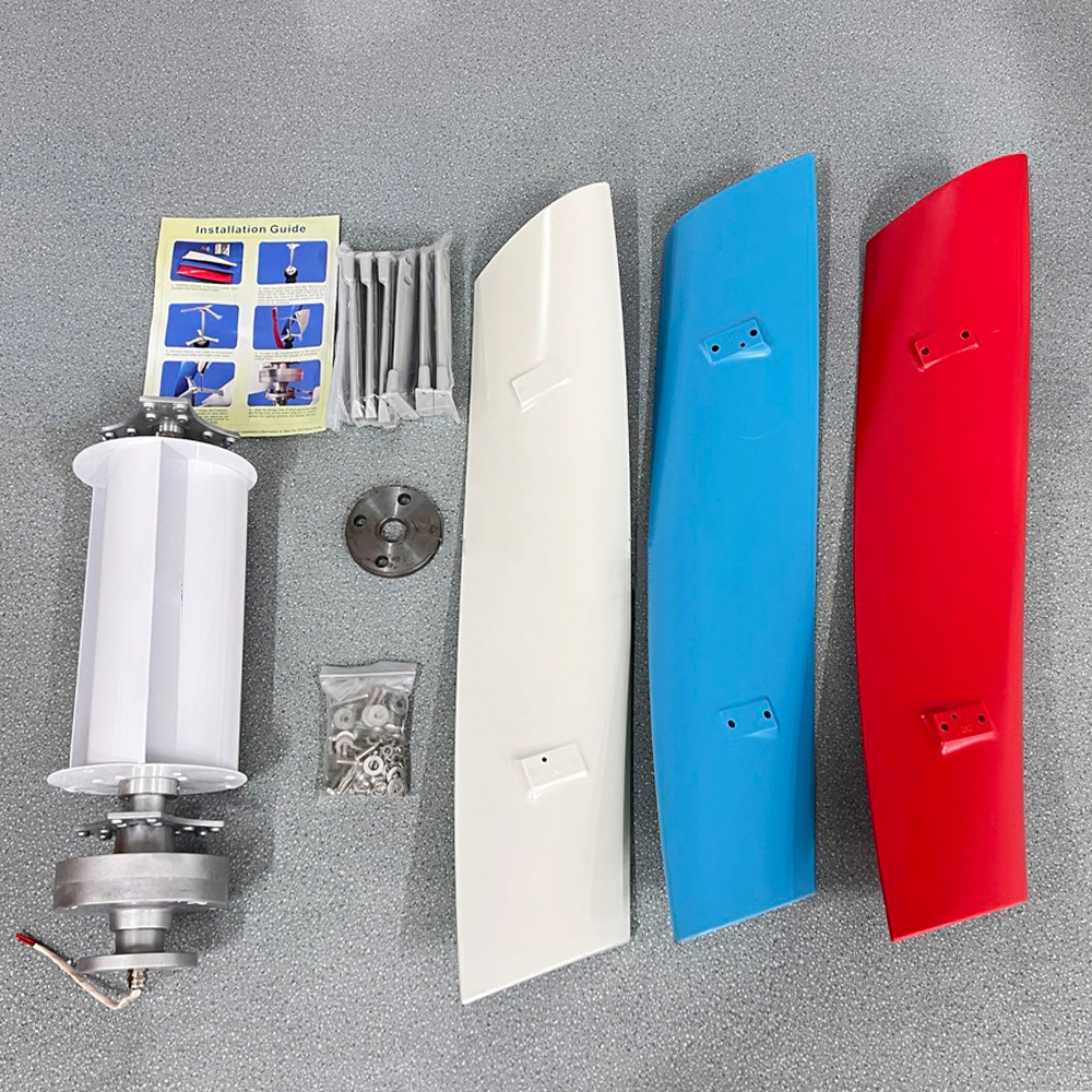 5KW Wind Turbine Generator & 5KW Solar Panel Hybrid Power System With Battery Bank Free Alternative Energy 5kwh for Home Use