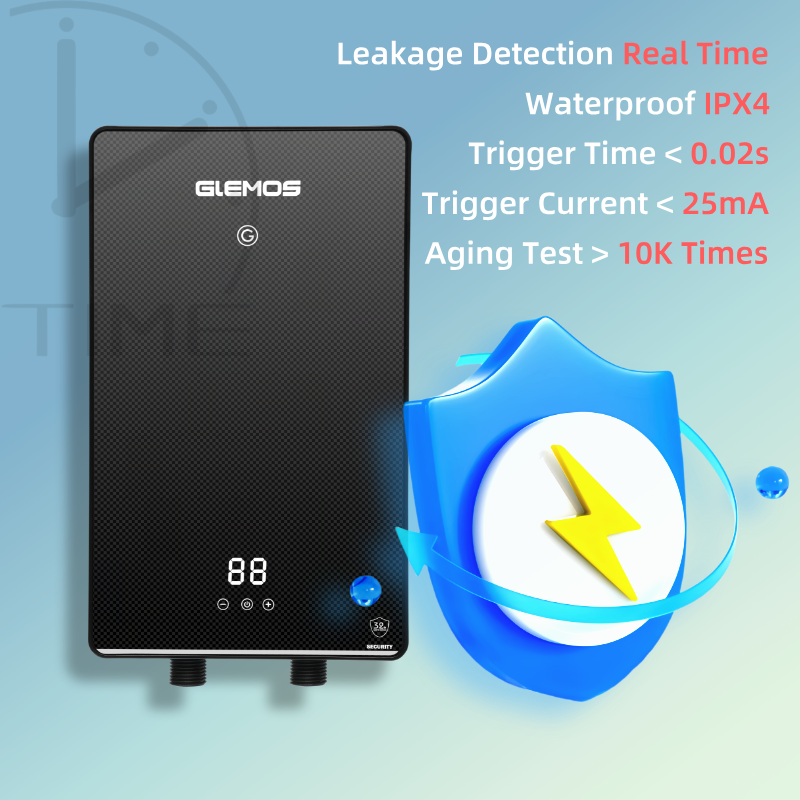 Intelligent 5kW Electric Water Heater Endless Hot Water Tankless Shower Chauffe Eau Electrique for Outdoor Household