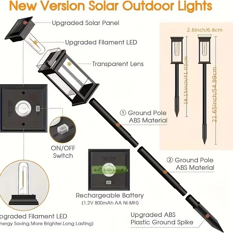 Outdoor Waterproof Ip65 Garden Lighting Backyard Insert Lawn Lights Projection Floor Solar Garden Lights