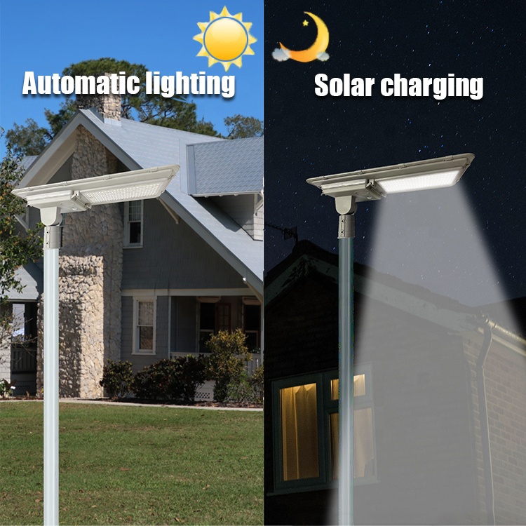 180 Degree Smart IP65 LED Flat Panel Light Outdoor Double Sided Motion Sensor Solar Garden Street Lights
