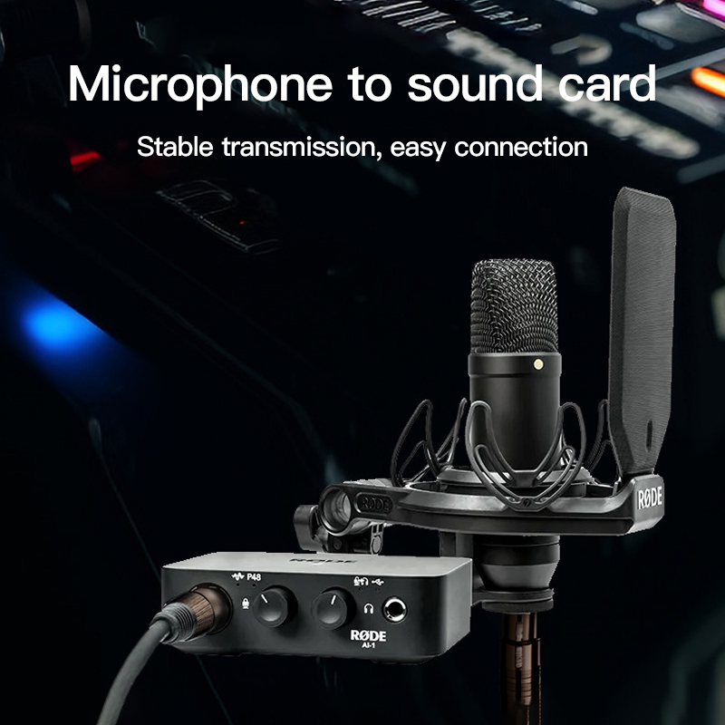 Mindpure Professional Balanced XLR Mic Cable OFC HiFi 3 Pin Audio Cable Low Noise XLR Male to Female for Studio Mixer Speaker
