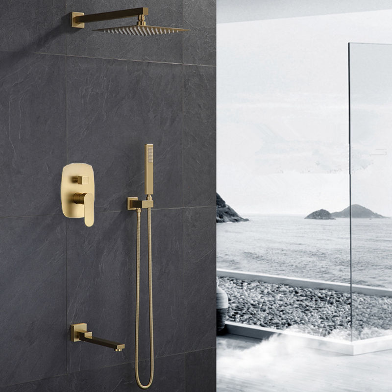 Золотая душевая система (Wall Mount)