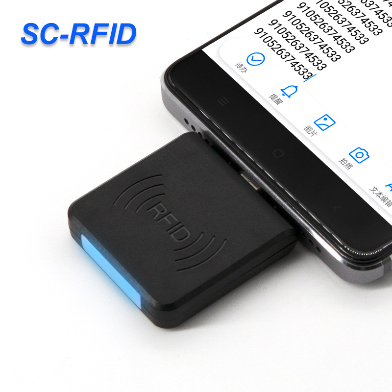 Factory in Stock Hot Selling 13.56mhz Android Phone Rfid Reader Type-C Interface Contactless NFC Card Reader IC Card Portable