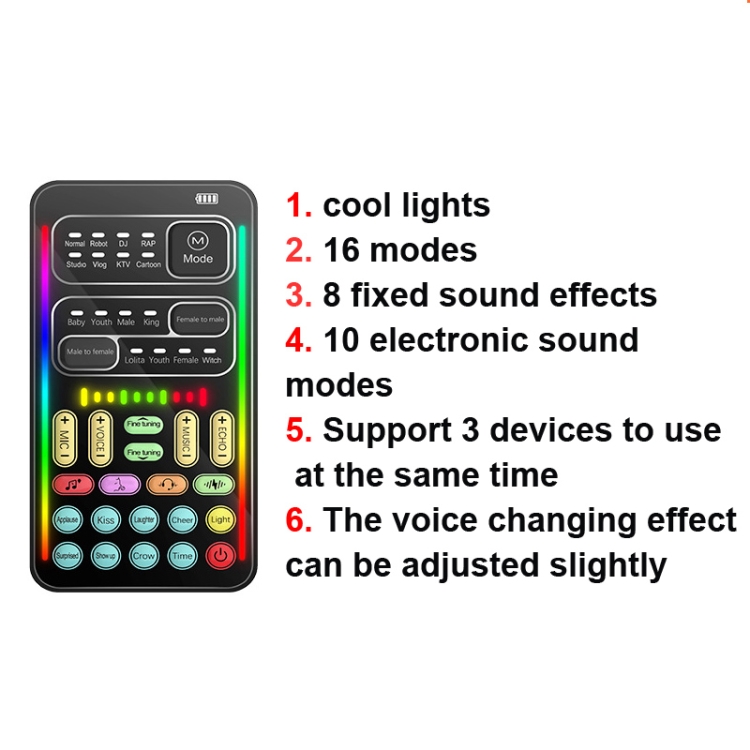Fast Shipping I9 Voice Changer Game Live Broadcast Mobile Computer Sound Card
