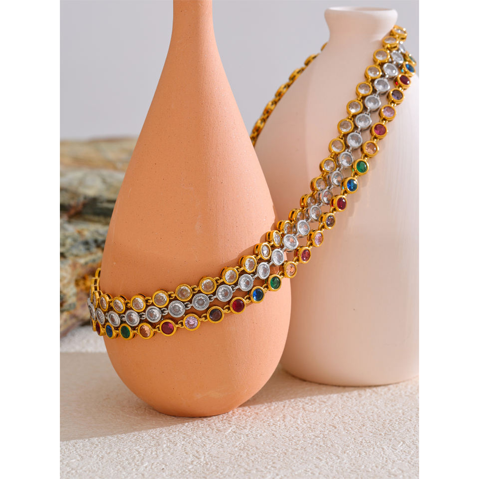 Цепь JINYOU 4712 (Colorful Zircon)