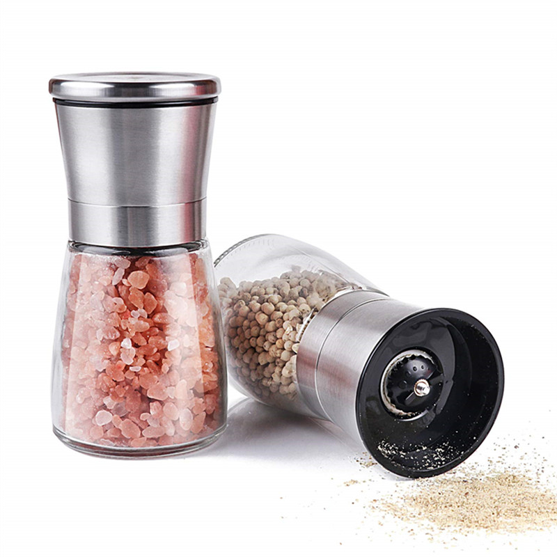 Adjustable 304 Stainless Steel Ceramic Spice and Salt Pepper Grinder New Manual Kitchen Cooking Product