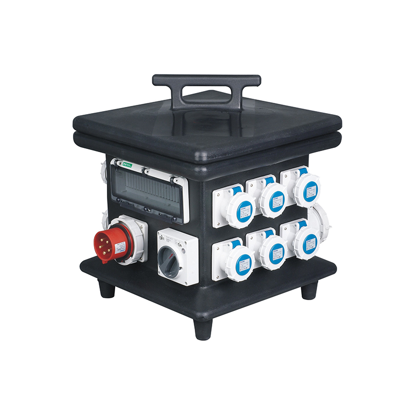 JH JH01 Portable 24-Way 3-Phase Plastic Temporary Power Distribution Box with Customizable Voltage and Current