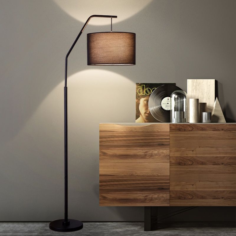 Minimalist Fishing LED Floor Lamp for Living Rooms Creative Vertical Floor-standing Eye-protection Floor Lamp, Sofa Lamp