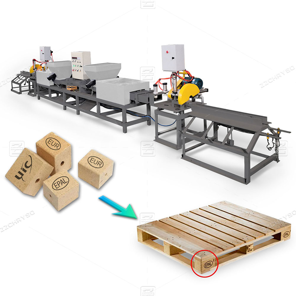 Automatic Sawdust Wood Log Extruder Compress Machine Wood Pallet Block Making Machine Wood Palets for Block Machine