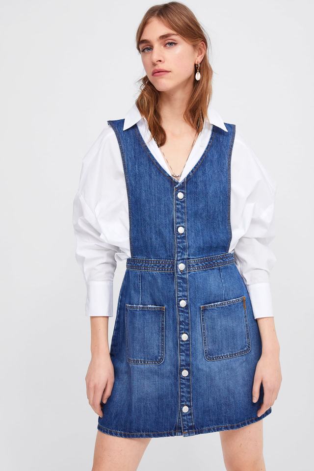Сарафан из денима (Denim Pinafore Dress)