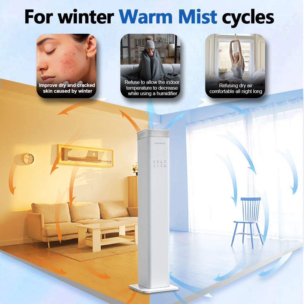 Air Humidifier Warm and Cool Mist Ultrasonic Humidifier Ultrasonic Fogger  300w 110-220v 13L Large Mist Maker for Household