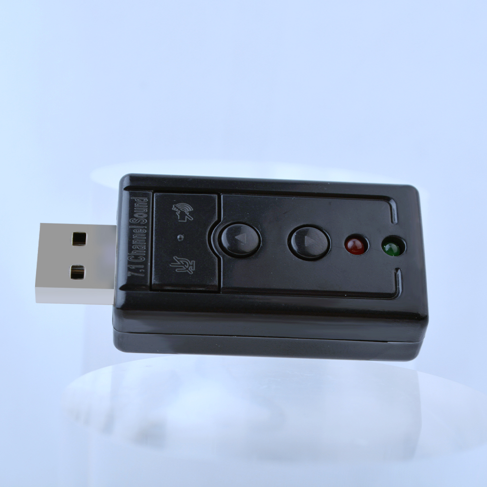 Wholesale 7.1 External USB Sound Card USB to Jack 3.5mm Headphone Audio Adapter Mic-phone Sound Card