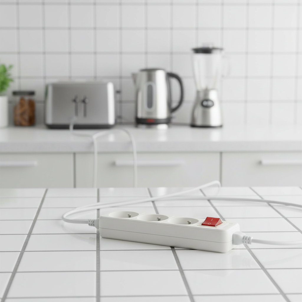 16A White Switched Male and Female Industrial Plug and Socket