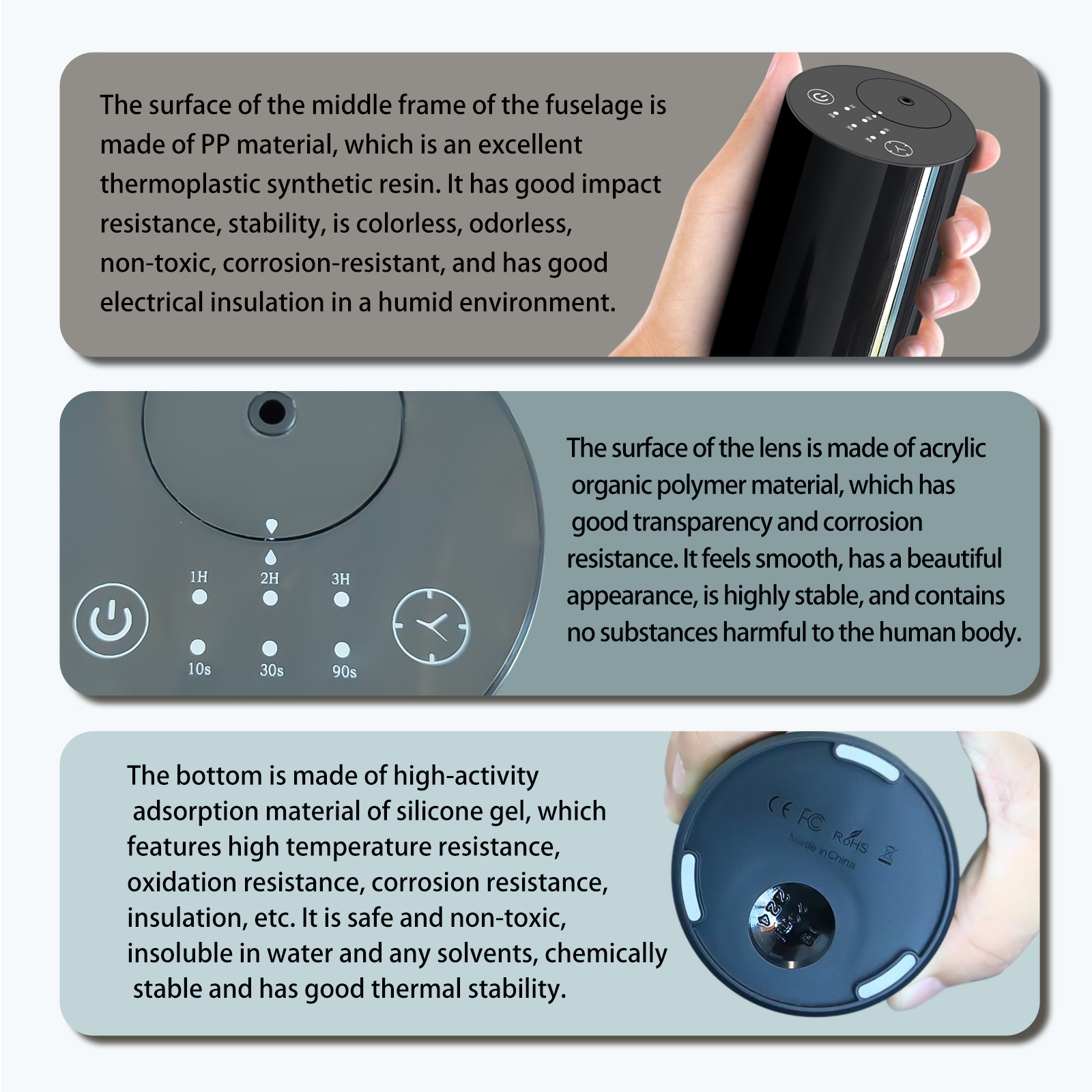 Waterless Essential Oil Diffuser Battery Operated Car Office Waterless Essential Aroma Diffusor Super Quiet for Car and Office