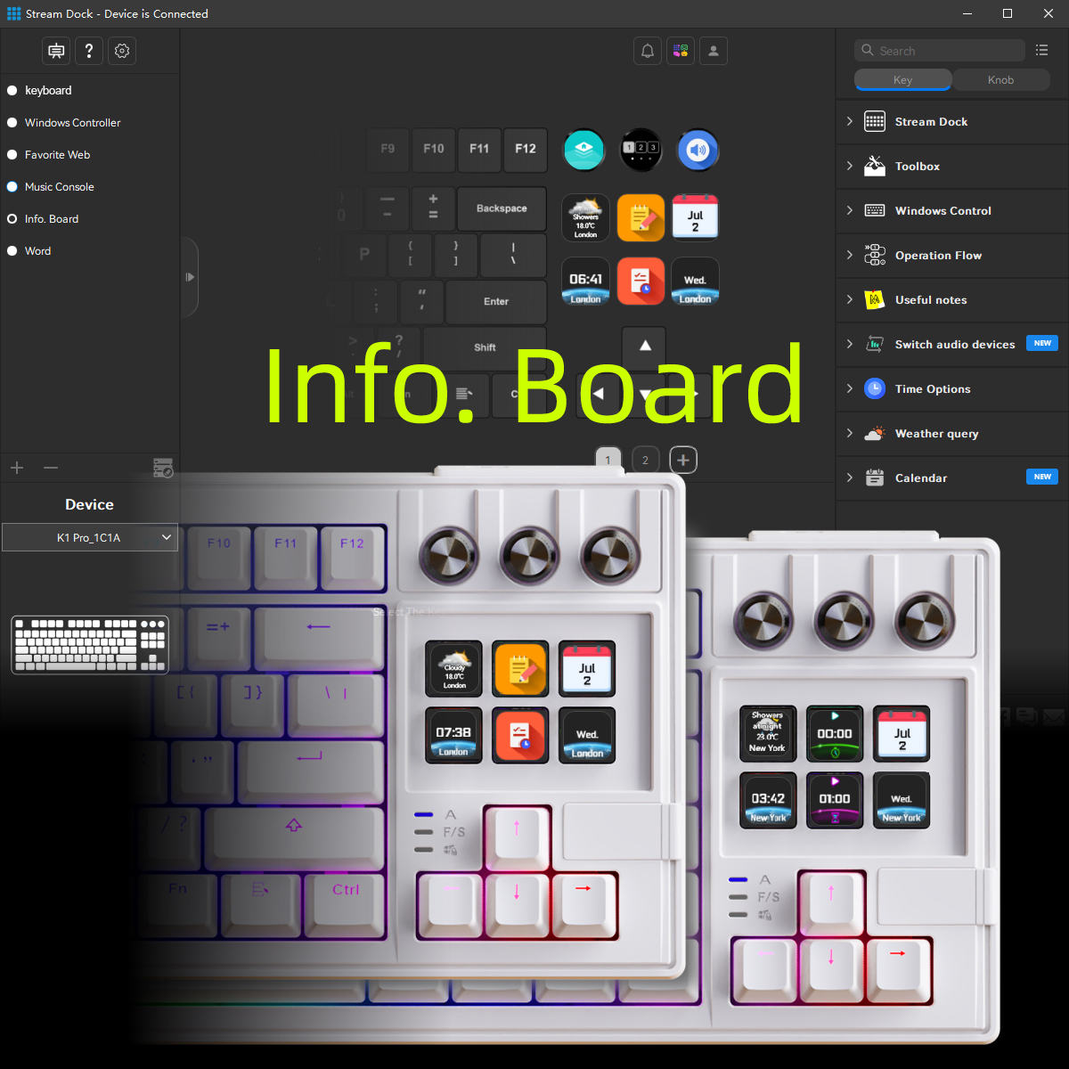 MiraBox K1 Pro AI Keyboard | LCD Custom Keys, ARGB, OEM Wholesale for Gaming & Esports Platforms