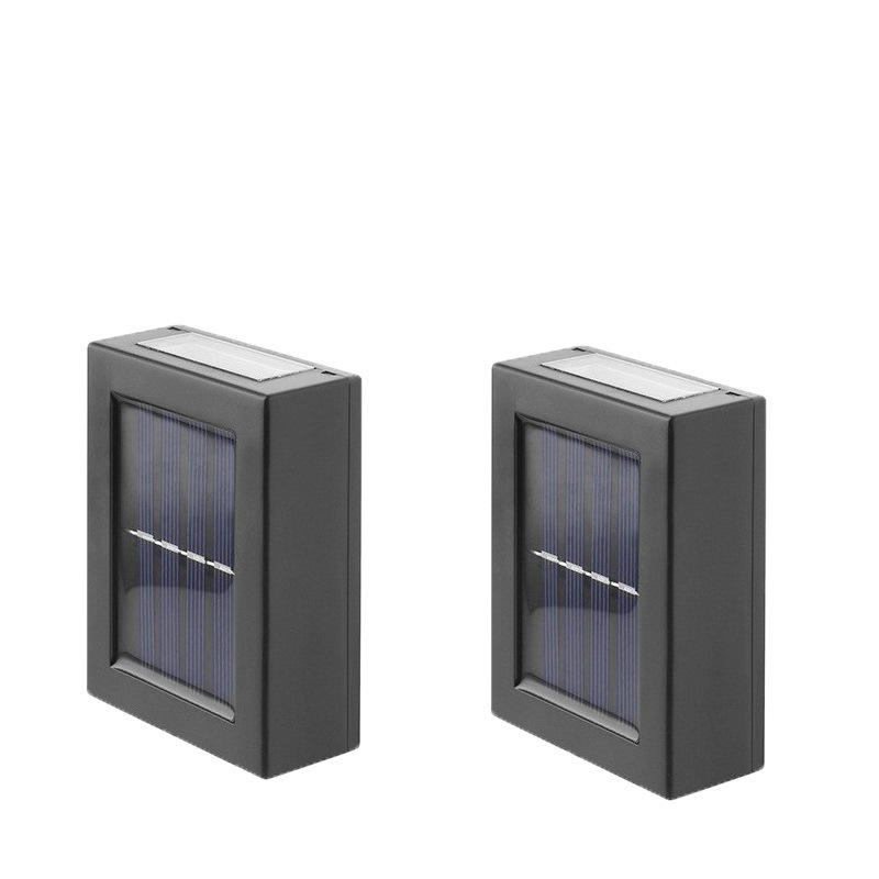 LED Solar Wall Light Outdoor Porch Garden Waterproof Wall Lamp up and Down Luminous Courtyard Staircase Solar Light for Garden