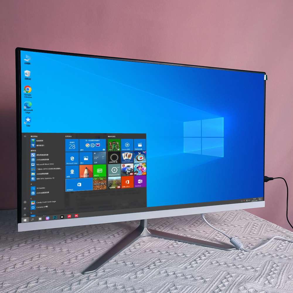 Factory Price 21.5 23.8 Inch Core I7 I5 I3 Ddr3 Ddr4 Ram16gb 8gb Ssd 1tb 256gb Computer Set All-in-one Pc