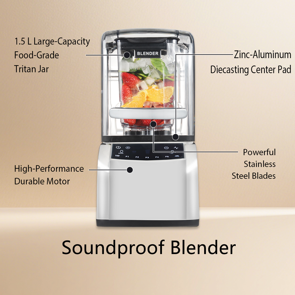 Digital Heavy Duty ultra Soundproof Blender Licuadora Digital