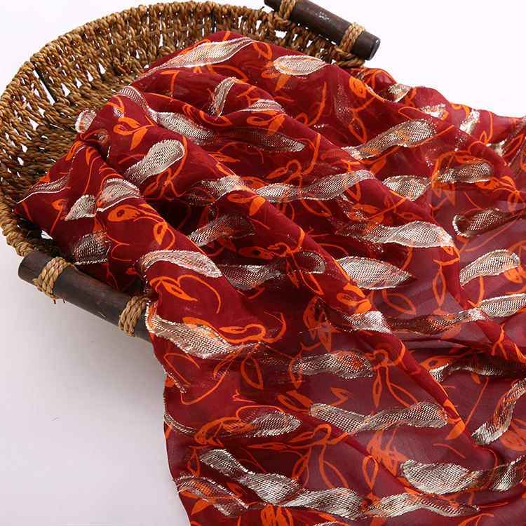 Шелковый жаккард с люрексом (Pure Silk)
