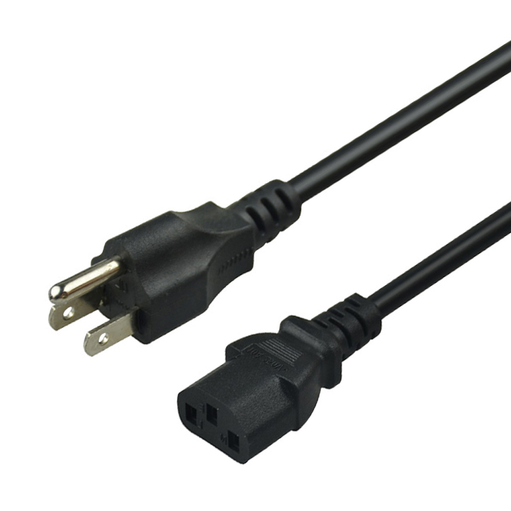 SIPU 6ft USA Standard AC Power Cord Cable 1.8M IEC320 CEE Copper 0.75mm PVC Jacket IP11 Level Desktop Computer PC 220V