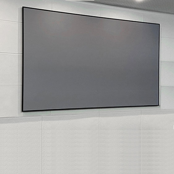 CAAVITS 100 120 150 Inch Fixed Frame Screen 4K HD ALR Grey Crystal Projection Screen for Short & Long Throw Projector Screens