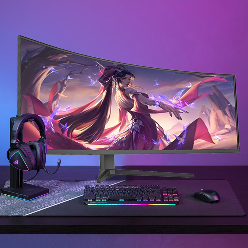 Wholesale 49-Inch 5K Curved 165Hz LED Frameless Gaming PC Monitor Big Screen Computer Monitor for Gamers