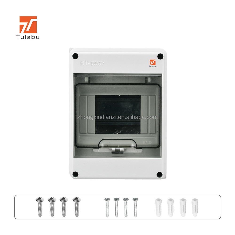 Tulabu HT Series IP65 Waterproof Distribution Box with 63A MCB 8 Sockets Outdoor Power Supply Device