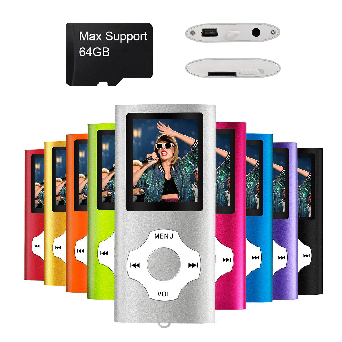 Hot Sell Digital MP4 Player Portable Mini Audio Video Mp4 Music Player with LCD Screen