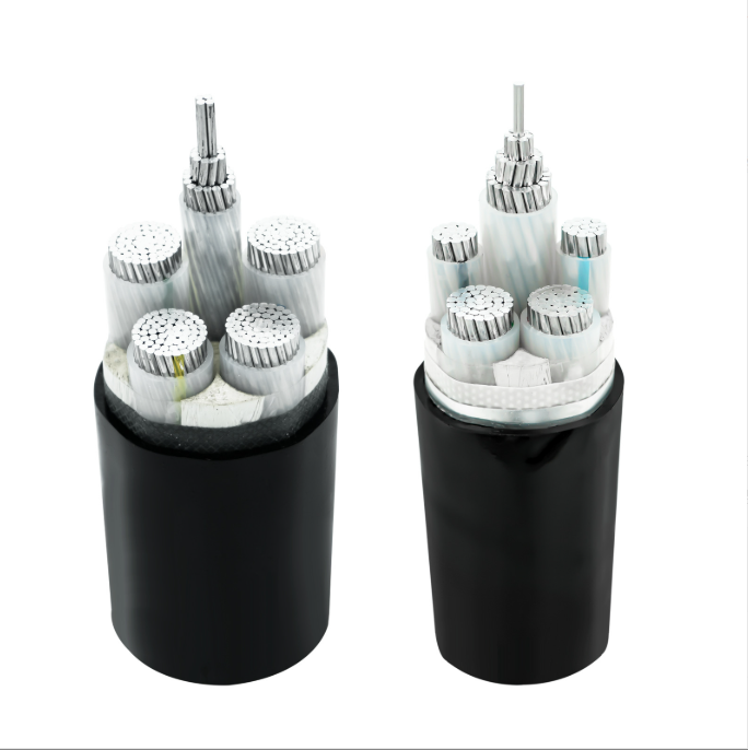 Aluminum Alloy High Voltage Outdoor Overhead XLPE Power Cable AAAC Model 4 Core 95mm Tinned Copper Conductor for Power Station