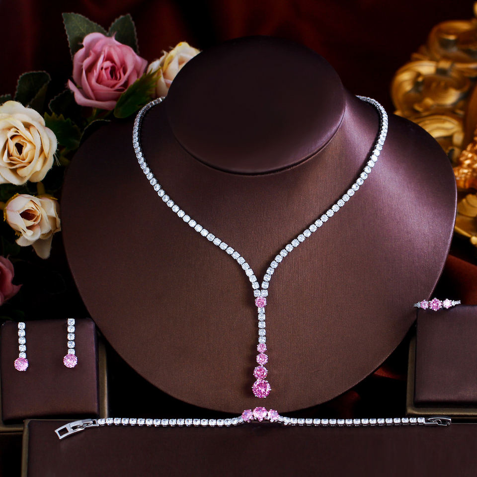 Набор из 4-х предметов (Zircon White/Pink)