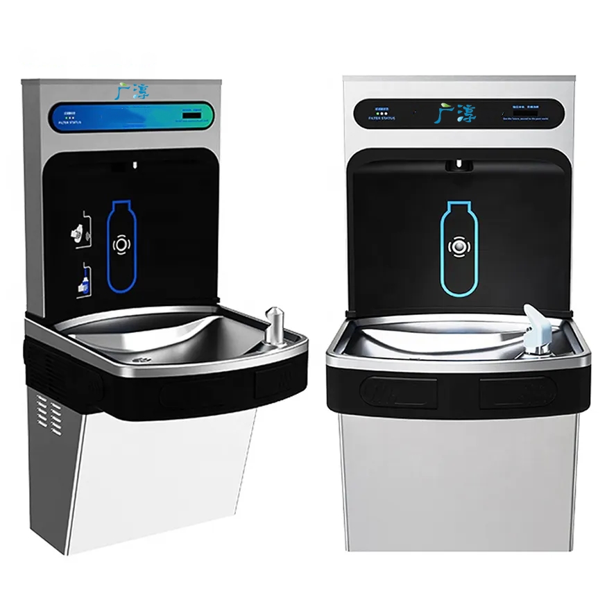 Wall Mounted Water Cooler Dispenser Commercial Airport Drinking Chilled Water Fountains Bottle Filler Station for Schools
